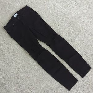 Black distressed Paige jeans